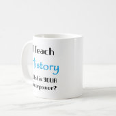 Geschichte unterrichten kaffeetasse (Vorderseite Links)