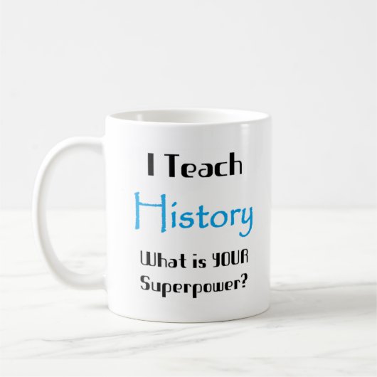 Geschichte unterrichten kaffeetasse (Links)