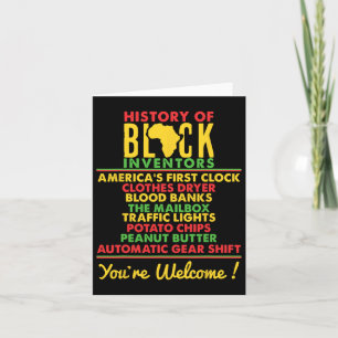 Geschichte vergessener schwarzer Erfinder schwarze Karte