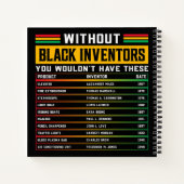 Geschichte vergessener schwarzer Erfinder schwarze Notizblock (Rückseite)