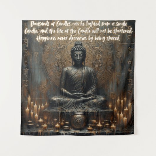 GESCHICHTE VERRINGERN SICH NIE, WENN SIE GETEILT W WANDTEPPICH (Vorderseite)