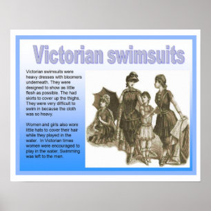 Geschichte, Victorians, Badeanzüge Poster