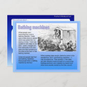 Geschichte, Viktorianisch, Bademaschinen Postkarte (Vorne/Hinten)