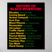 Geschichte von Black Inventors Black History Monat Poster (Vorne)