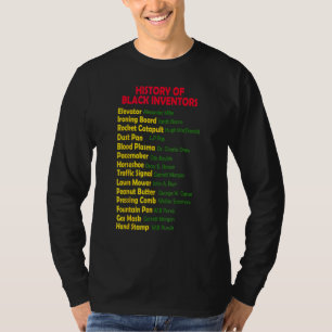 Geschichte von Black Inventors Black History Monat T-Shirt