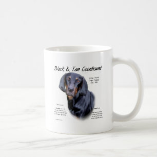 Geschichte von Black und Tan Coonhound Kaffeetasse