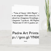 Geschichte von Genji 1853 Recht Karte (Rückseite)