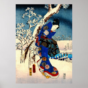 Geschichte von Genji 1853 verlassen Poster