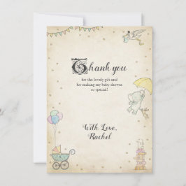 Geschichten-Buch-Babyparty danken Ihnen zu Einladung