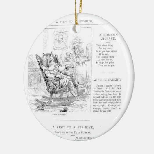 Geschichten-Buch-Bienen-Verzierung Keramik Ornament (Links)