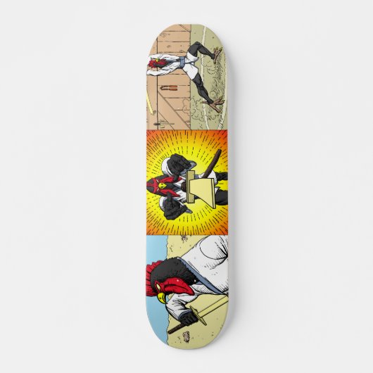 Geschichten des Samurai-Huhn-Skateboards Skateboard (Vorne)