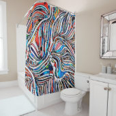 Geschichten kaputt. Unity of Stached Glass Serie. Duschvorhang (Beispiel)