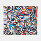 Geschichten kaputt. Unity of Stached Glass Serie. Fleecedecke (Vorderseite (Horizontal))