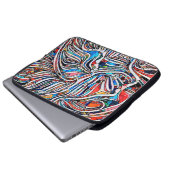 Geschichten kaputt. Unity of Stached Glass Serie. Laptopschutzhülle (Vorne Knopf)