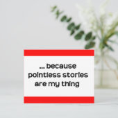 Geschichten Postkarte (Stehend Vorderseite)