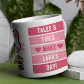 Geschichten und Schwänze machen meinen Tag - Katze Kaffeetasse