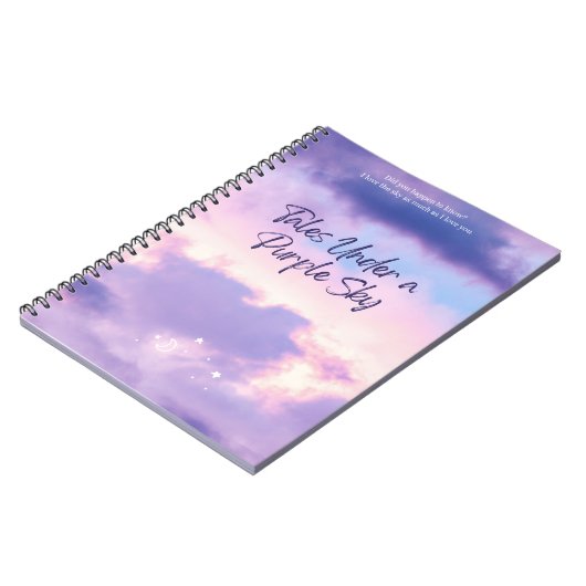 Geschichten unter lila Himmel Notizblock (Linke Seite)