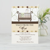 Geschichten von Crib Storybook Showeinladung Einladung (Stehend Vorderseite)