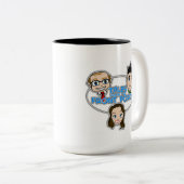 Geschichten von der vorderen Portal-sogar größeren Zweifarbige Tasse (VorderseiteRechts)