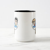 Geschichten von der vorderen Portal-sogar größeren Zweifarbige Tasse (Mittel)