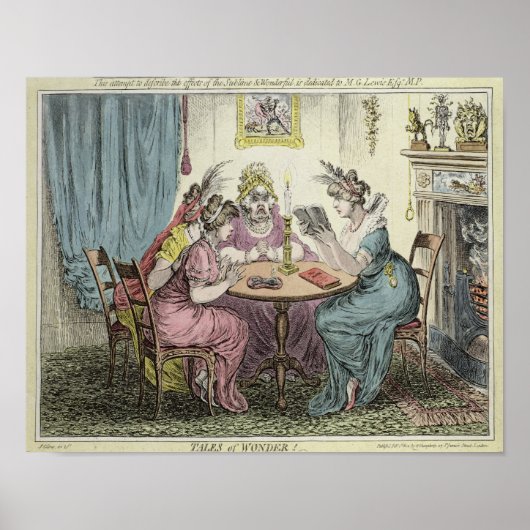 Geschichten von Wonder - gewidmet M.G. Lewis Esq' Poster (Vorne)