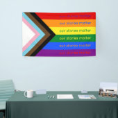 Geschichten zählen Gay Pride Intersection Regenbog Banner (Messeveranstaltung)
