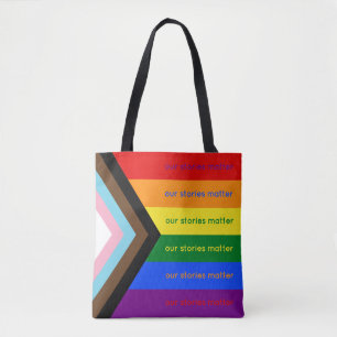 Geschichten zählen Schnittstellen-Pride-Flagge Reg Tasche