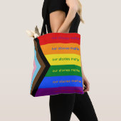 Geschichten zählen Schnittstellen-Pride-Flagge Reg Tasche (Von Nahem)