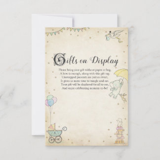 Geschichtenbuch-Baby-Shower-Geschenke zur Ausstell Dankeskarte
