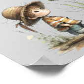 Geschichtenheft für Kinder mit ästhetischem Thema Poster (Ecke)