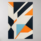 Geschichtete abstrakte Geometrie Poster (Vorne)