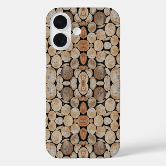Geschichtete Baumstammstücke Fotografie Case-Mate iPhone Hülle (Rückseite)