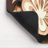 Geschichtete florale Papier-Schnitt-Harmonie Mousepad (Ecke)