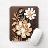 Geschichtete florale Papier-Schnitt-Harmonie Mousepad (Mit Mouse)
