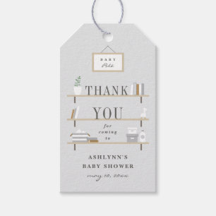 Geschichtete Regale Baby Shower Danke Favor-Tag, Geschenkanhänger
