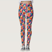 Geschichtete Rosen der Liebe Leggings (Vorderseite)