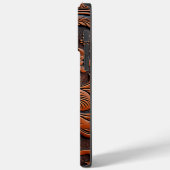 Geschichtetes Leder-Blumendesign Case-Mate iPhone Hülle (Rückseite / Links)