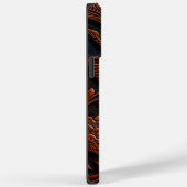 Geschichtetes Leder-Blumendesign Case-Mate iPhone Hülle (Rückseite / Rechts)