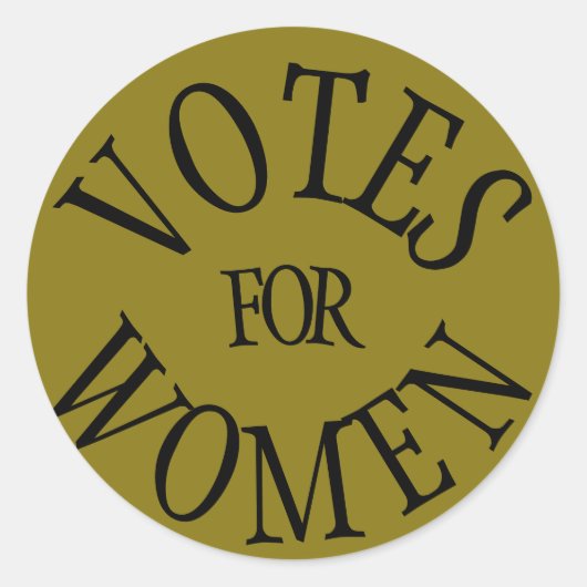Geschichtliche Wahlurne Frauen wählen Runder Aufkleber (Vorderseite)