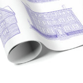 Geschichtliches Salem MA Musterpapier Geschenkpapier (Rolleneckpunkt)