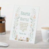 Geschichtsbuch-Baby-Party-Windel-Raffel Sockelschild (In SItu)