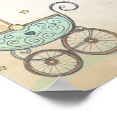 Geschichtsbuch-Baby-Shower-Willkommensposter Poster (Ecke)