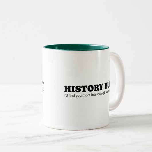 Geschichtsbüffelleder Zweifarbige Tasse (VorderseiteRechts)