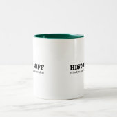 Geschichtsbüffelleder Zweifarbige Tasse (Mittel)