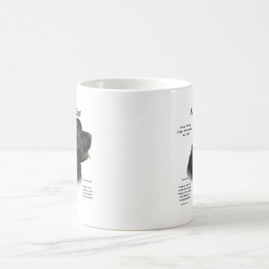 Geschichtsdesign in Neufundland (Schwarz) Kaffeetasse (Mittel)