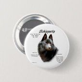 Geschichtsdesign von Schipperke Button (Vorne & Hinten)