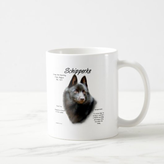 Geschichtsdesign von Schipperke Kaffeetasse (Rechts)
