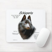 Geschichtsdesign von Schipperke Mousepad (Mit Mouse)