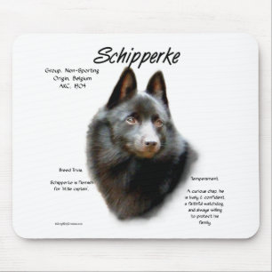 Geschichtsdesign von Schipperke Mousepad