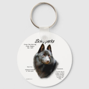 Geschichtsdesign von Schipperke Schlüsselanhänger